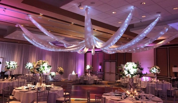 A wedding reception at the Ballroom in PGA National Resort